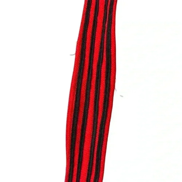 Handmade Women's Red & Black Striped Shoulder Bag Boho Hippie Style - Picture 3 of 5